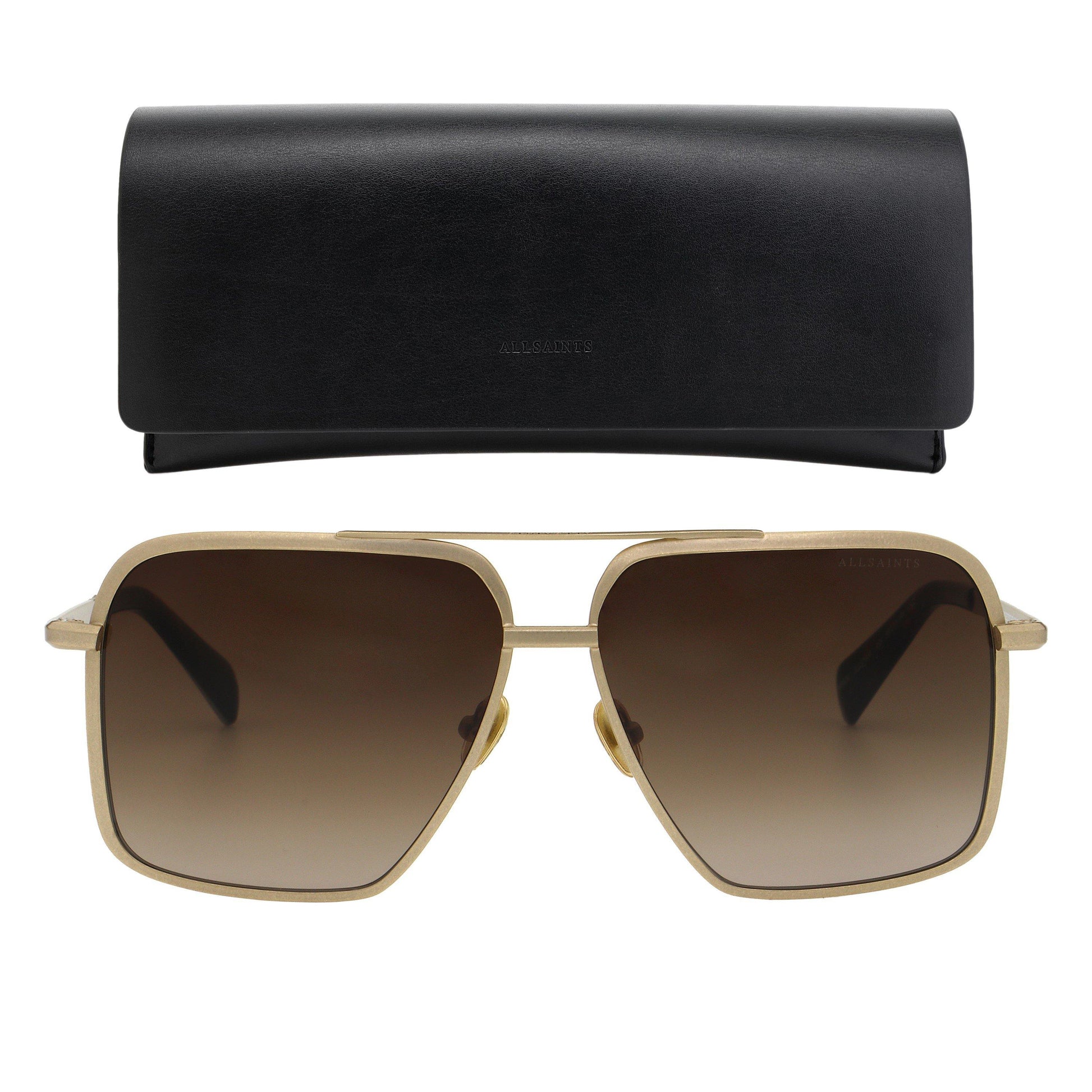 AllSaints Men's All Orien Aviation-Inspired Aviator Sunglasses