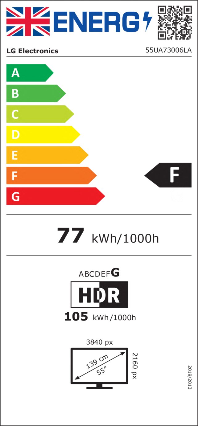 LG 55 Inch 55UA73006LA Smart 4K UHD HDR LED TV