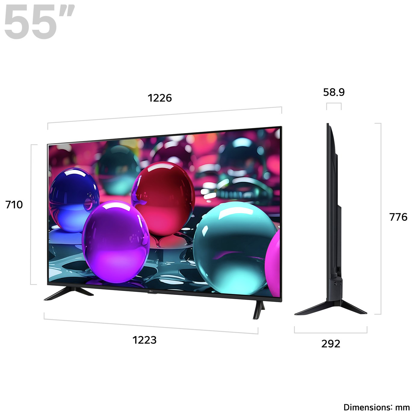 LG 55 Inch 55UA73006LA Smart 4K UHD HDR LED TV