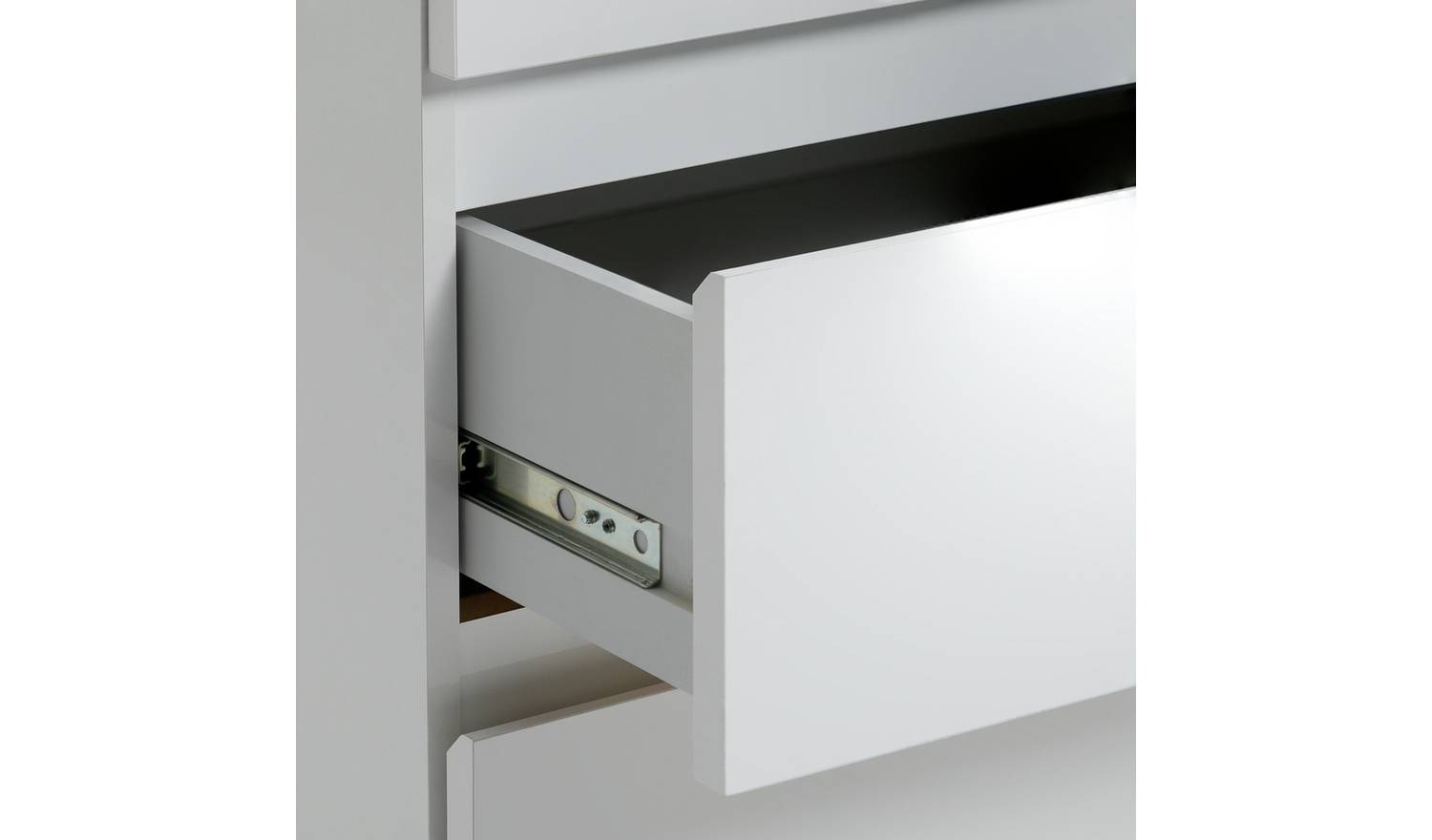Argos Home Jenson 2 Door 2 Drawer Mirror Wardrobe - White