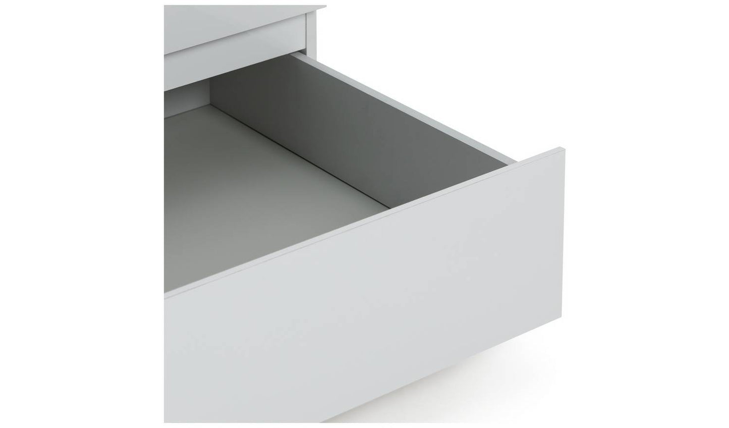 Argos Home Jenson 2 Door 2 Drawer Mirror Wardrobe - White