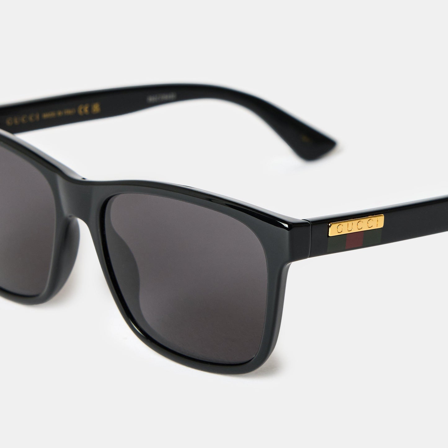 Gucci Men's Web Square Sunglasses