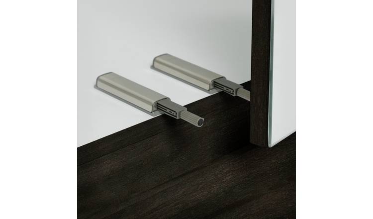 Argos Home Jenson 3 Door 4 Drawer Mirror Wardrobe - Black