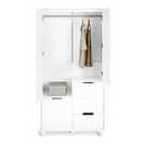 Habitat Henri 2 Door 2 Drawer Wardrobe - White