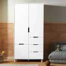 Habitat Henri 2 Door 2 Drawer Wardrobe - White