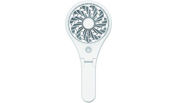 Bush White Handheld & Foldable Desk Fan - 4 Inch