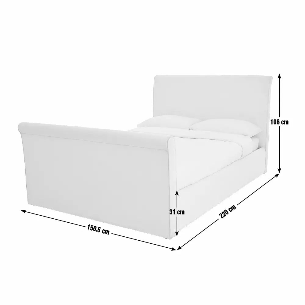 Argos Home Barley Side Lift Double Ottoman Bed - Natural