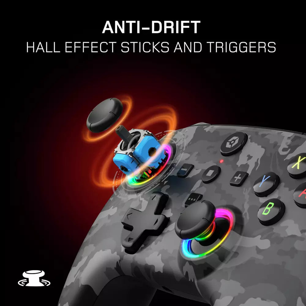 Gioteck WX5+ Switch 2, Switch, PC Wireless Controller - Camo