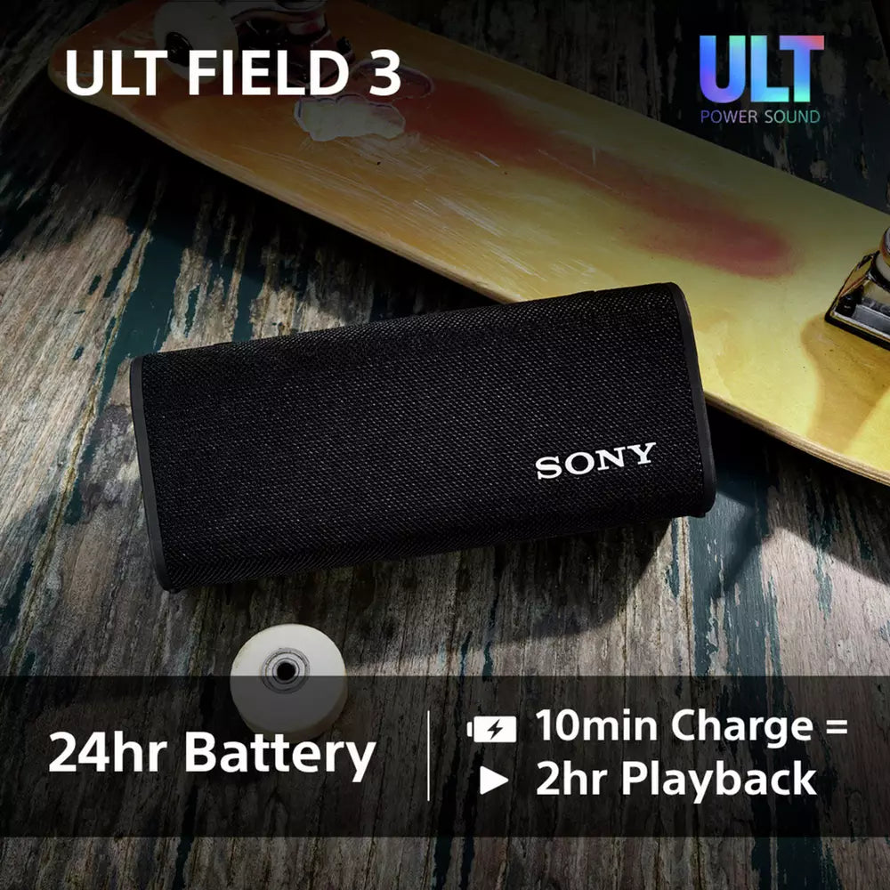 Sony ULT Field 3 Portable Bluetooth Speaker - Black