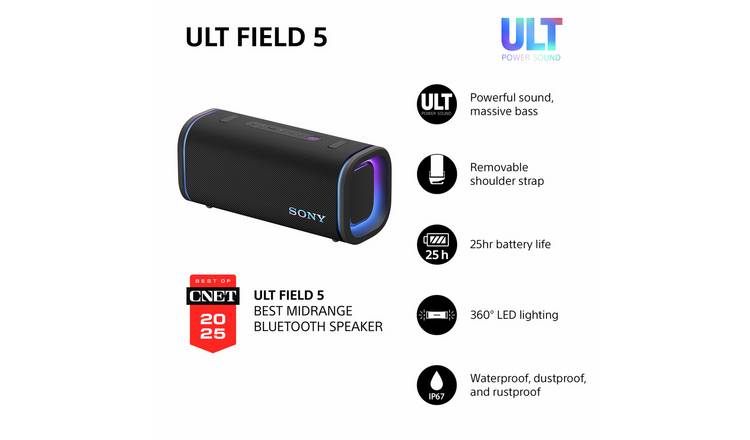 Sony ULT Field 5 Portable Bluetooth Speaker - Black