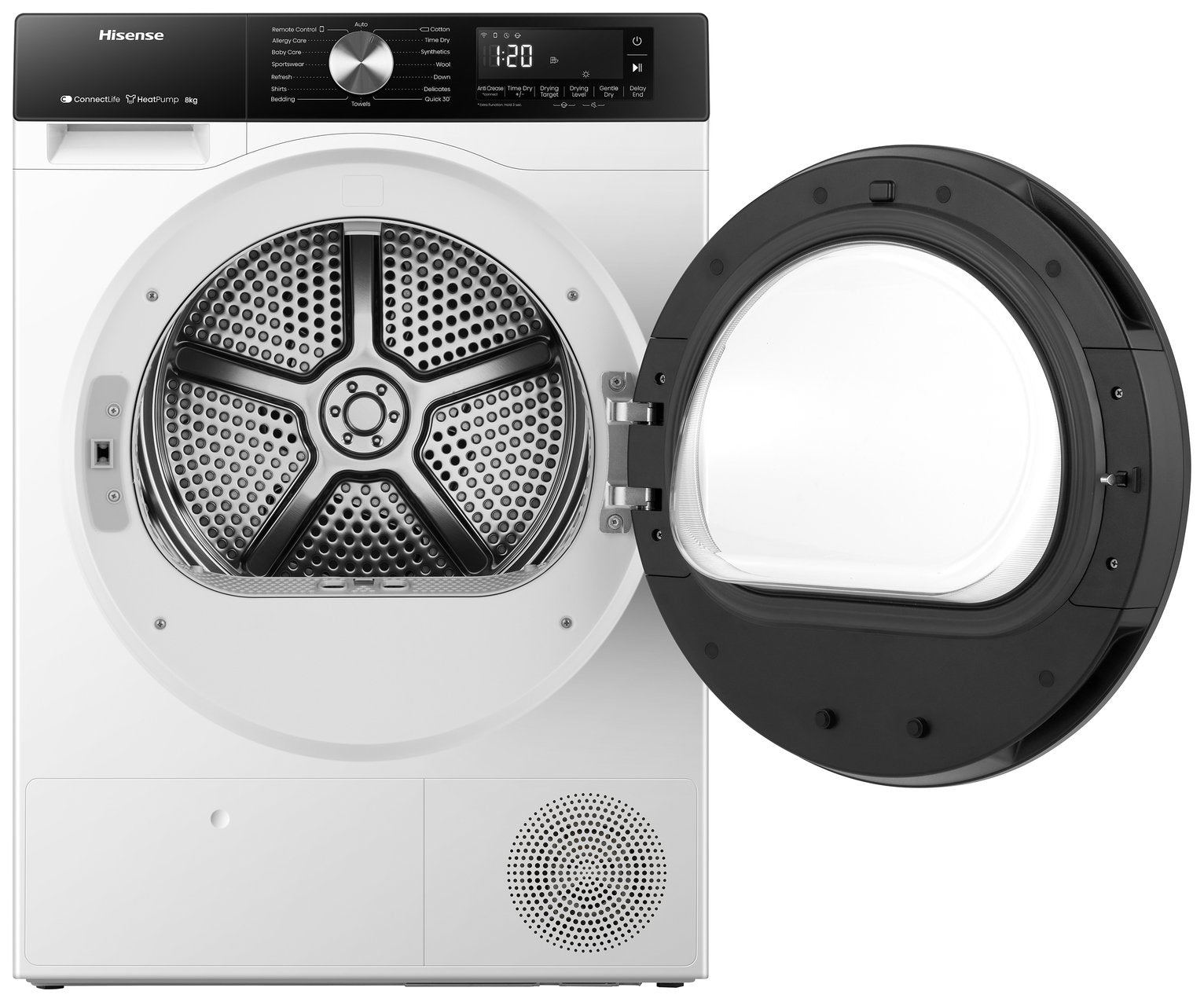 Hisense DH3S802BW3 8KG Heat Pump Tumble Dryer - White