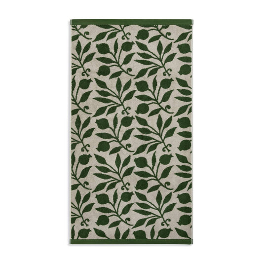 Habitat x Morris & Co. Rosehip Hand Towel - Green