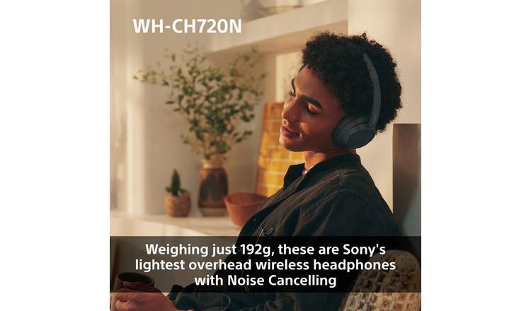 Sony WH-CH720N Over-Ear Wireless Headphones - Pink