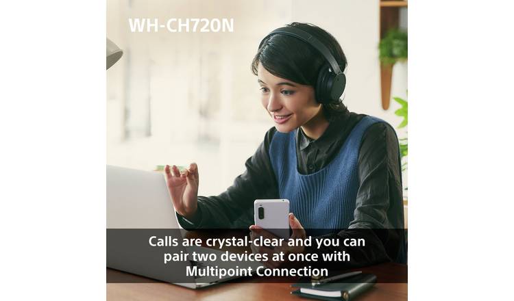 Sony WH-CH720N Over-Ear Wireless Headphones - Pink