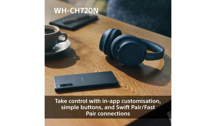 Sony WH-CH720N Over-Ear Wireless Headphones - Pink