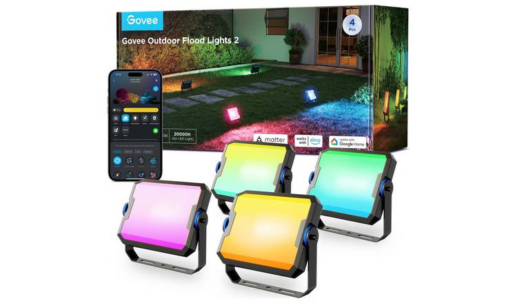 Govee Outdoor LED Flood Light 2 - Pack of 4