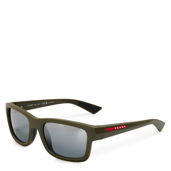 Prada Men's 0PS B10S Rectangle Sunglasses