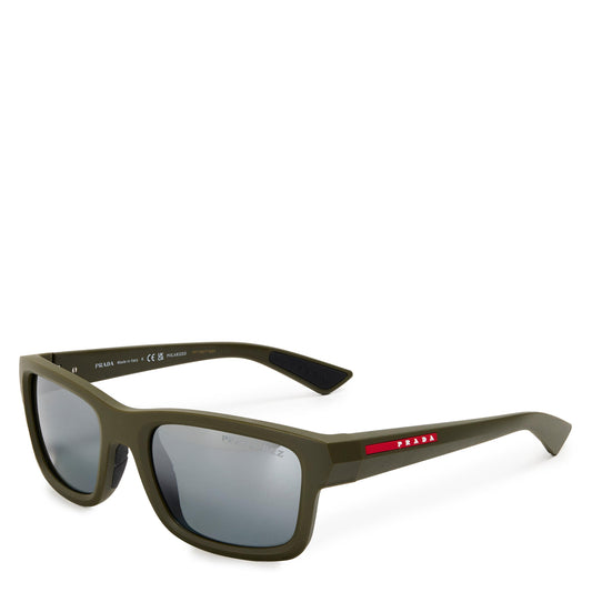 Prada Men's 0PS B10S Rectangle Sunglasses