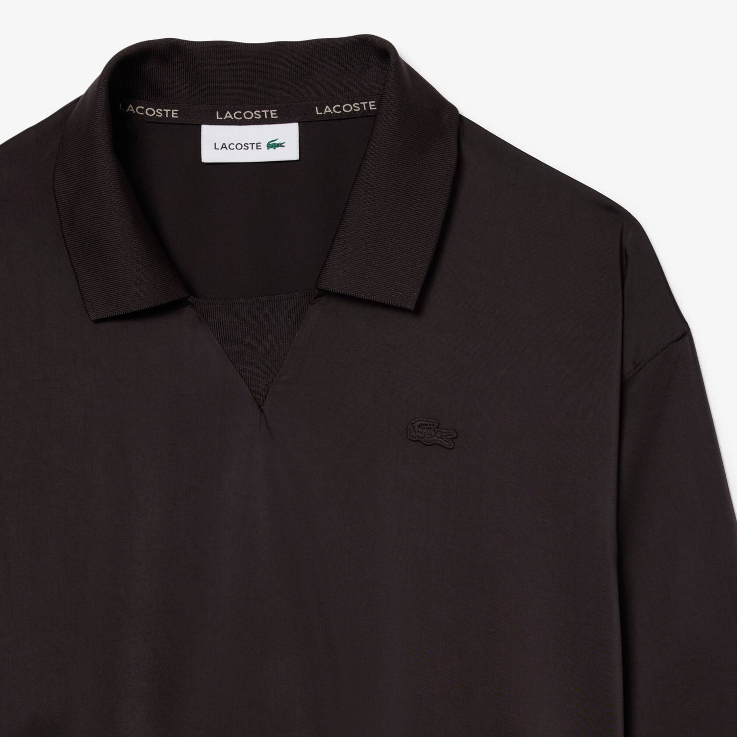 Relaxed Fit Satin Polo Shirt