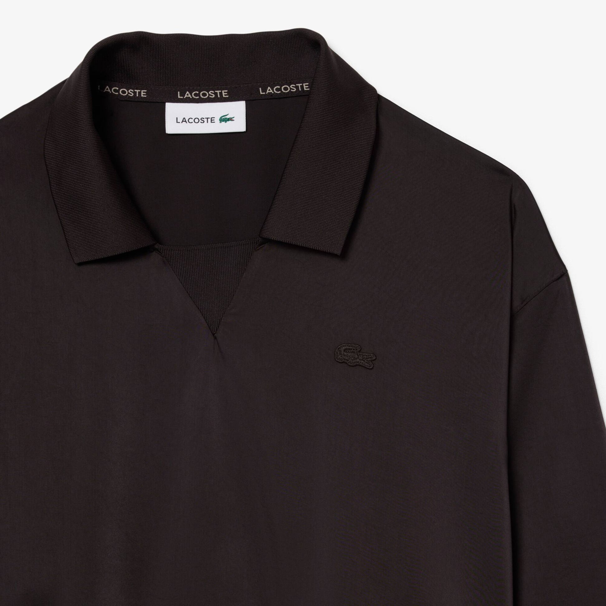 Relaxed Fit Satin Polo Shirt