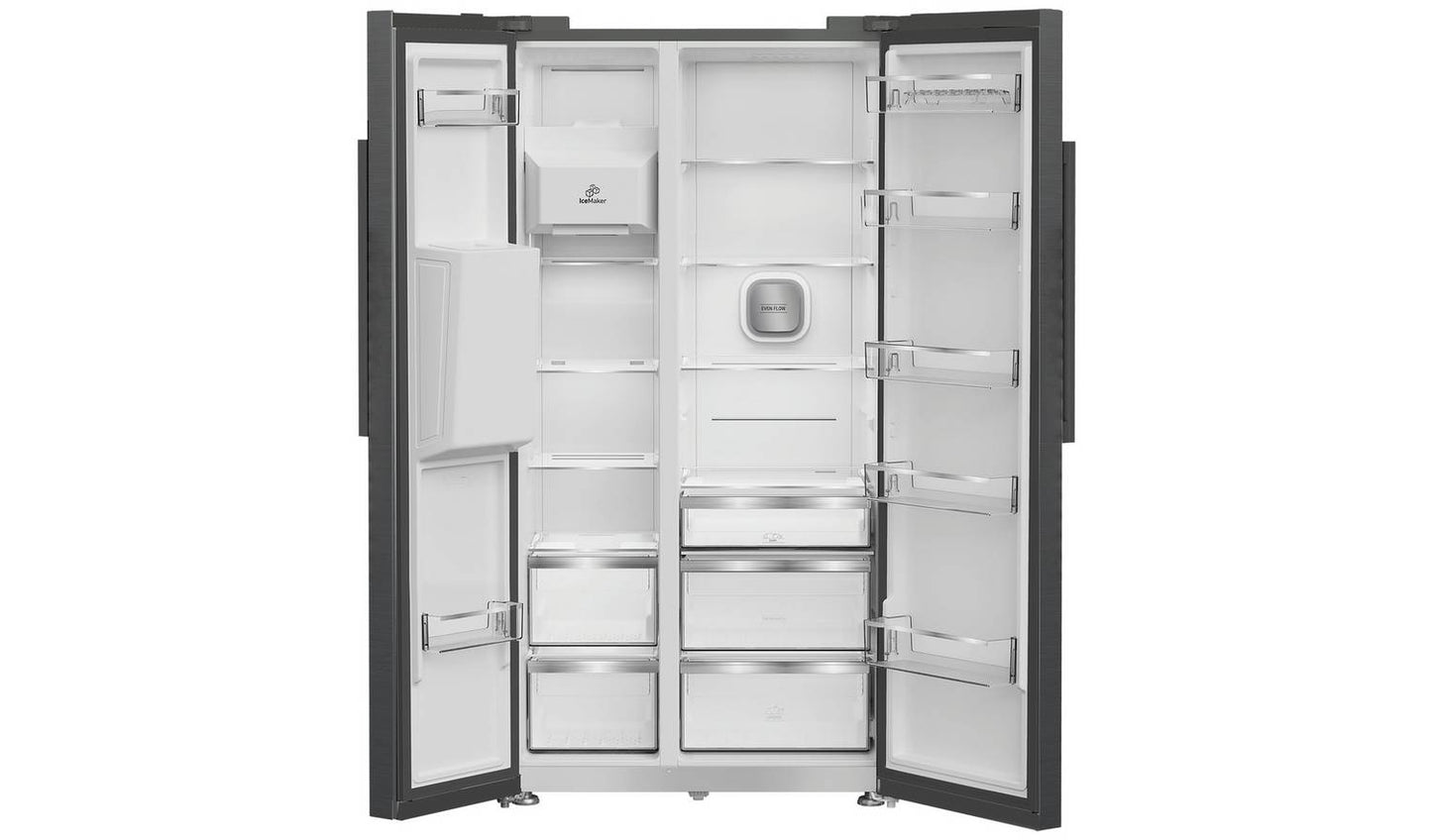 Hotpoint HPG26574WXBR5UK American Fridge Freezer- Anthracite