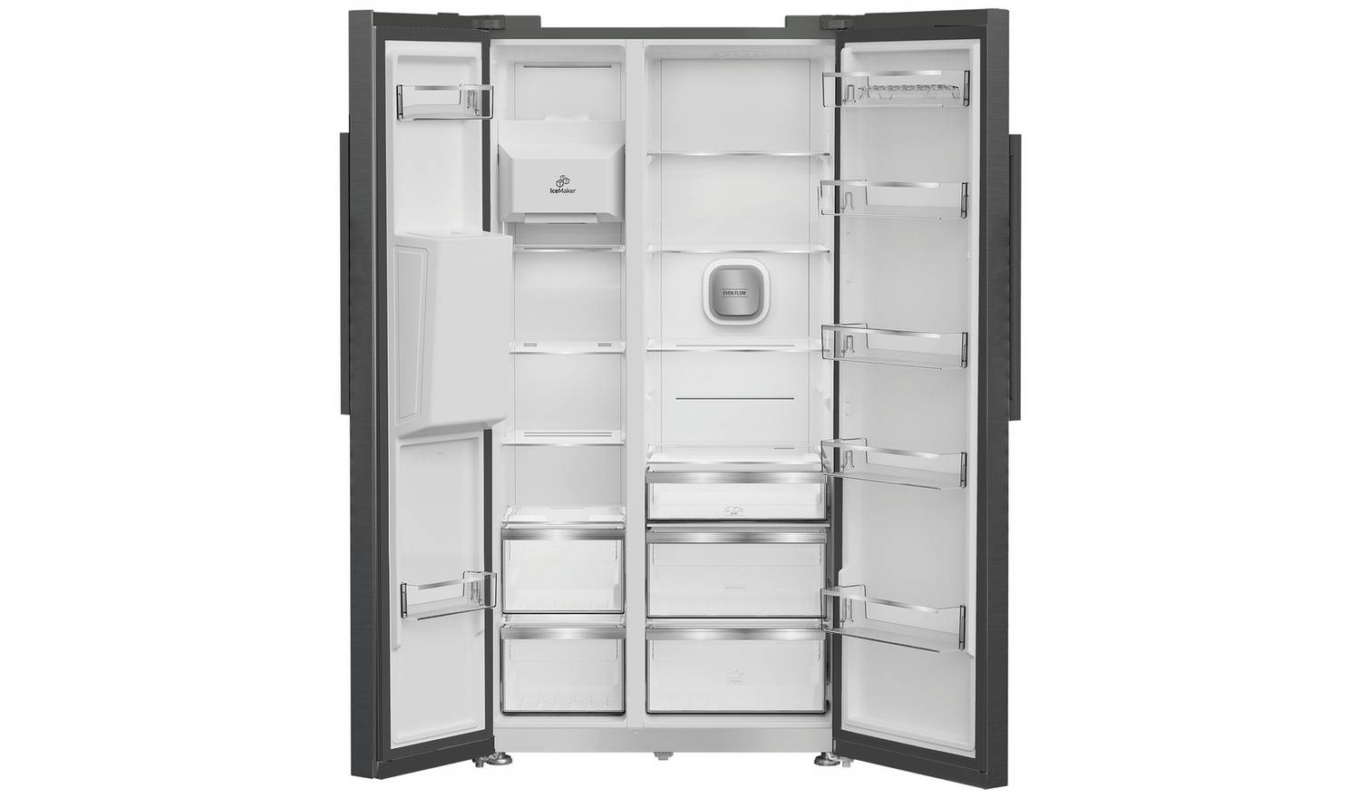 Hotpoint HPG26574WXBR5UK American Fridge Freezer- Anthracite