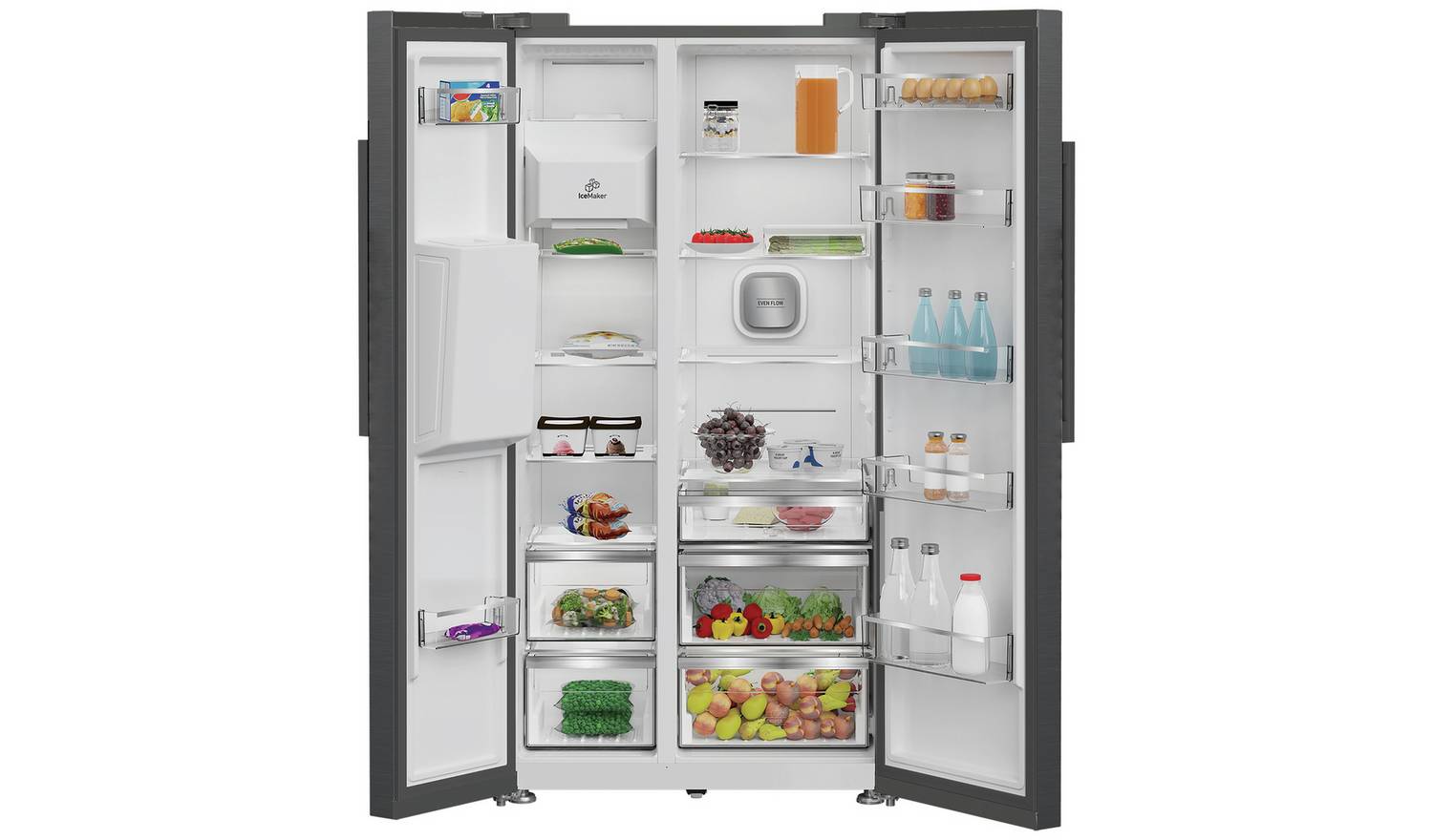 Hotpoint HPG26574WXBR5UK American Fridge Freezer- Anthracite