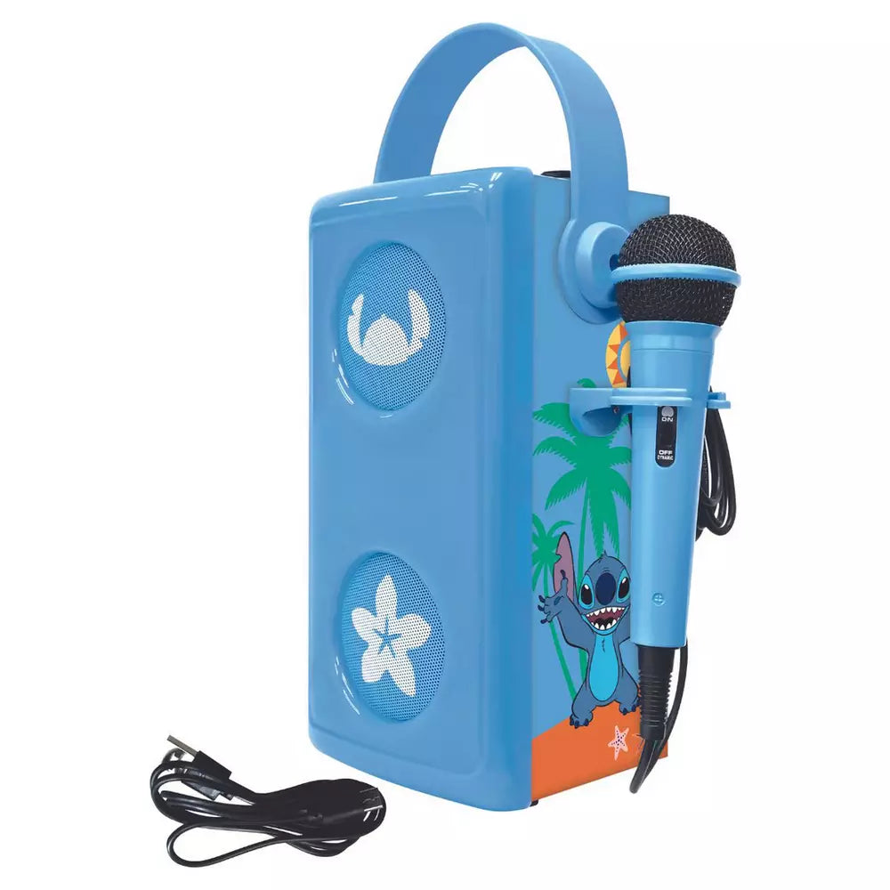 Disney Stitch Karaoke Bluetooth Speaker with Microphone