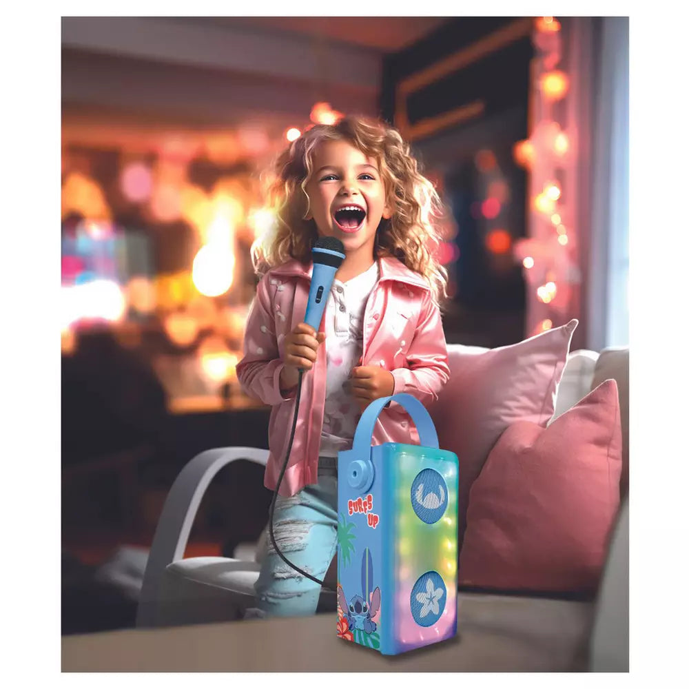 Disney Stitch Karaoke Bluetooth Speaker with Microphone