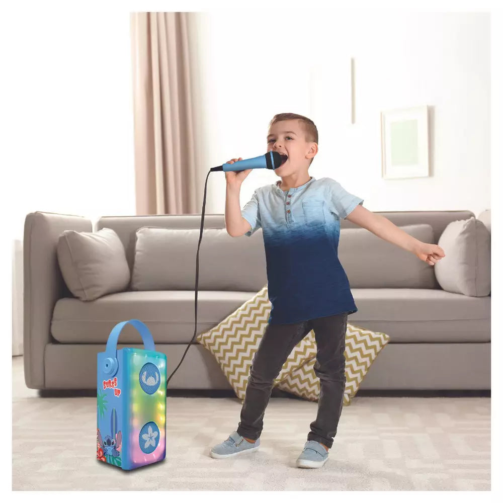 Disney Stitch Karaoke Bluetooth Speaker with Microphone