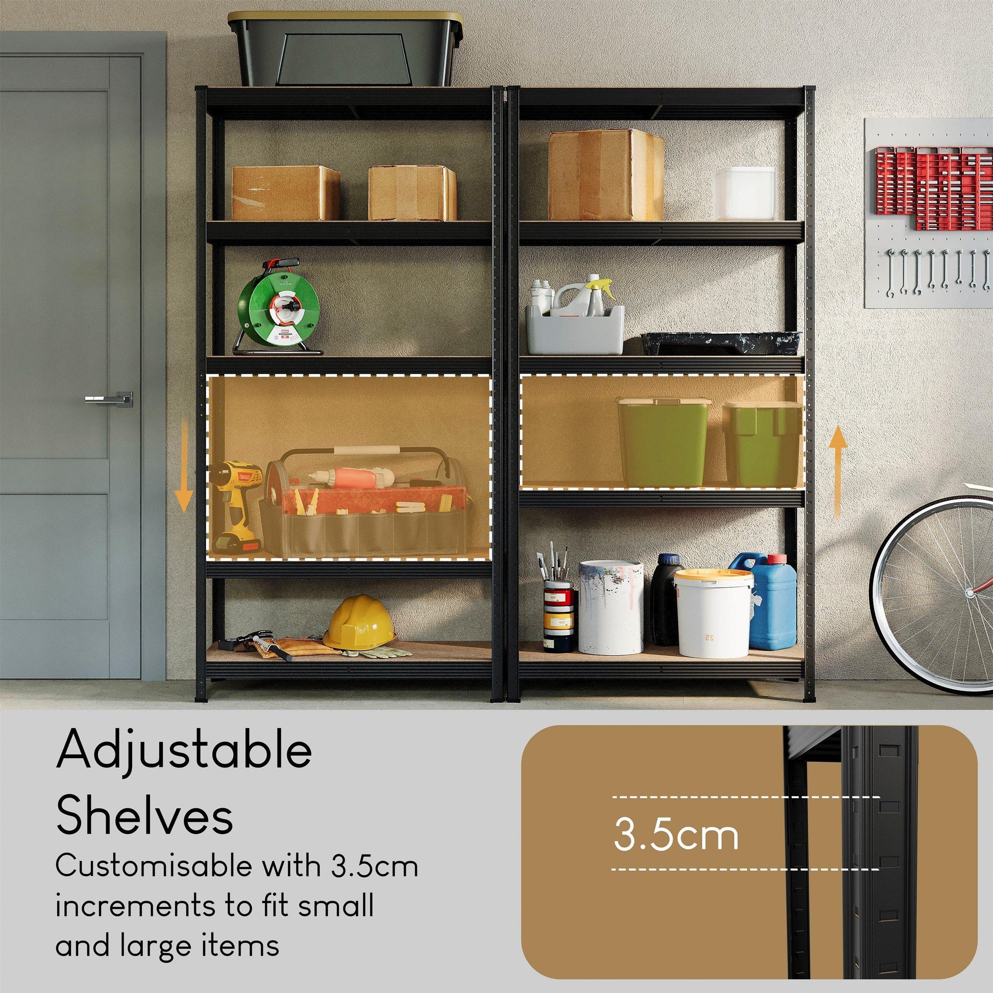 Lassic Home Vida 5 Tier Garage Shelf