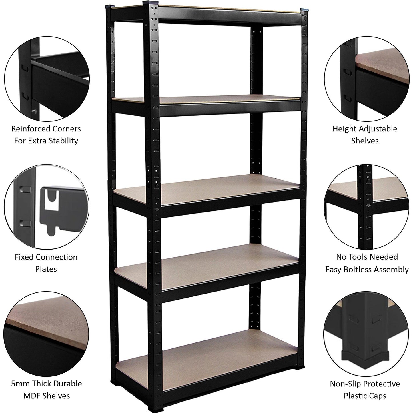 Lassic Home Vida 5 Tier Garage Shelf
