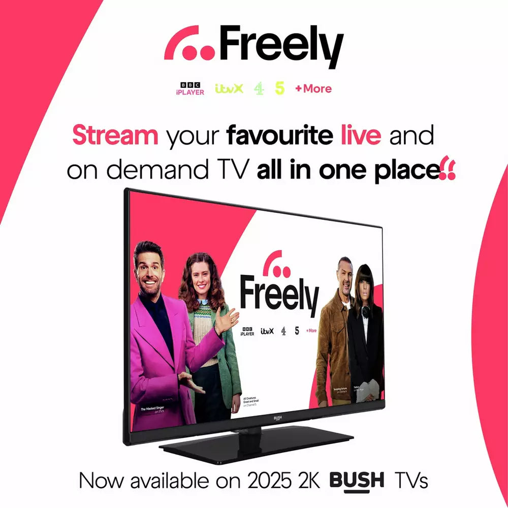 Bush 32 Inch 32HT25CB Smart HD Ready HDR LED TiVo Freely TV