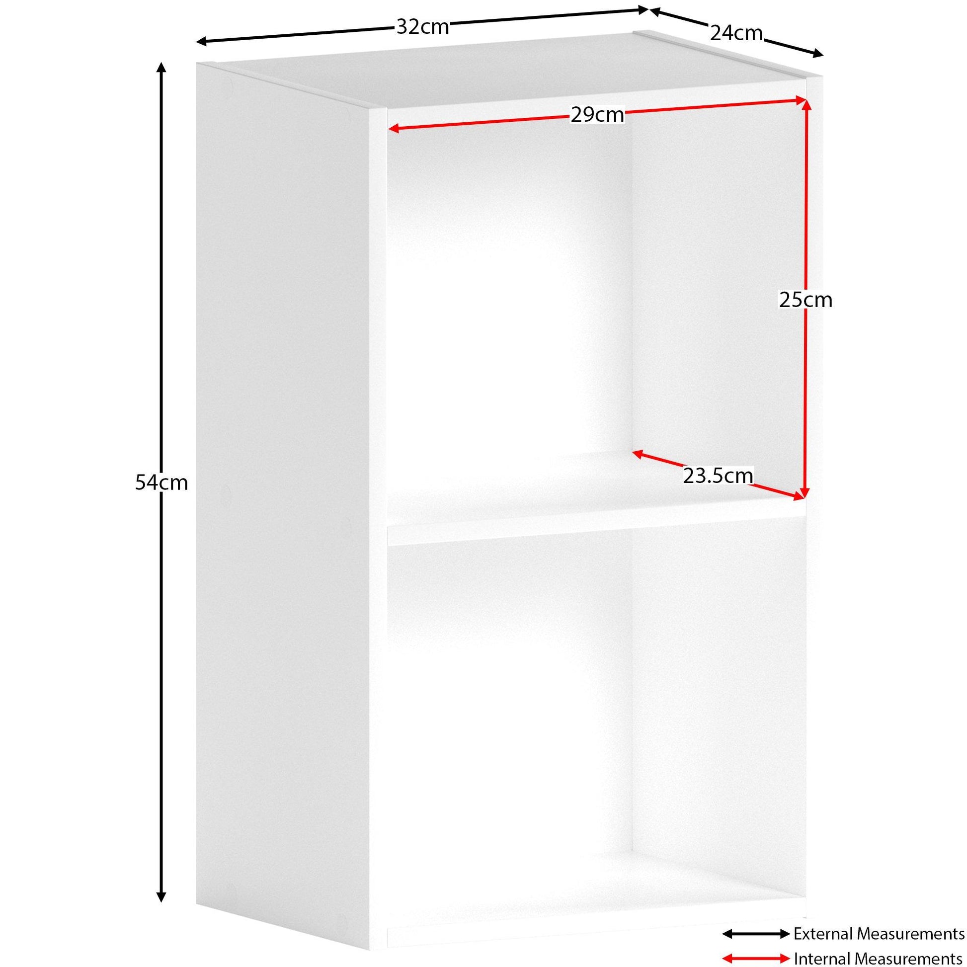 Lassic Vida Designs Oxford 2 Tier Cube Bookcase