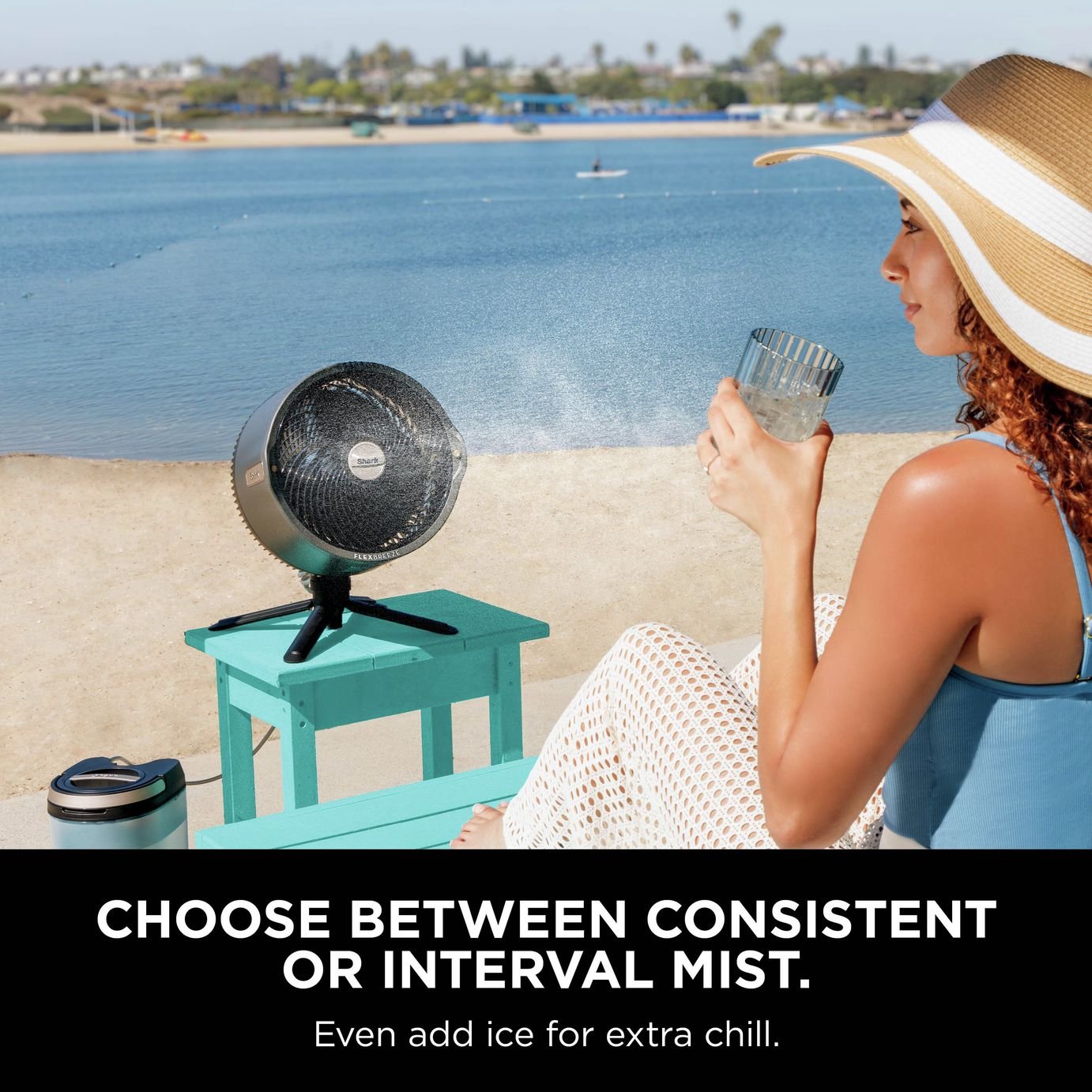 Shark FlexBreeze Pro Mist Indoor and Outdoor Pedestal Fan
