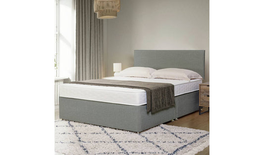 Argos Home Elmdon Memory Double Divan Bed - Grey