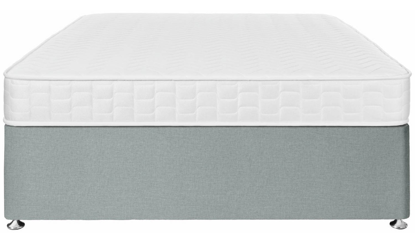 Argos Home Elmdon Memory Double Divan Bed - Grey