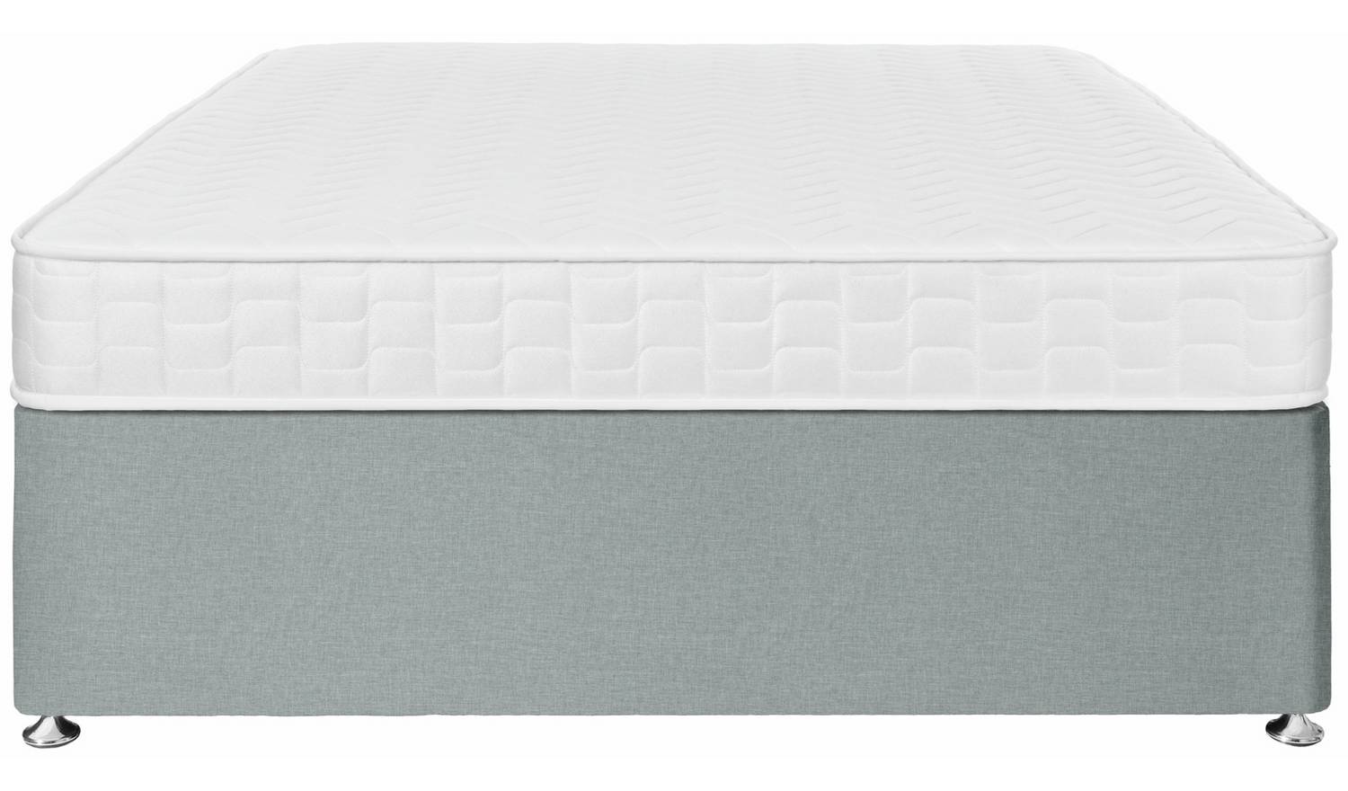 Argos Home Elmdon Memory Double Divan Bed - Grey