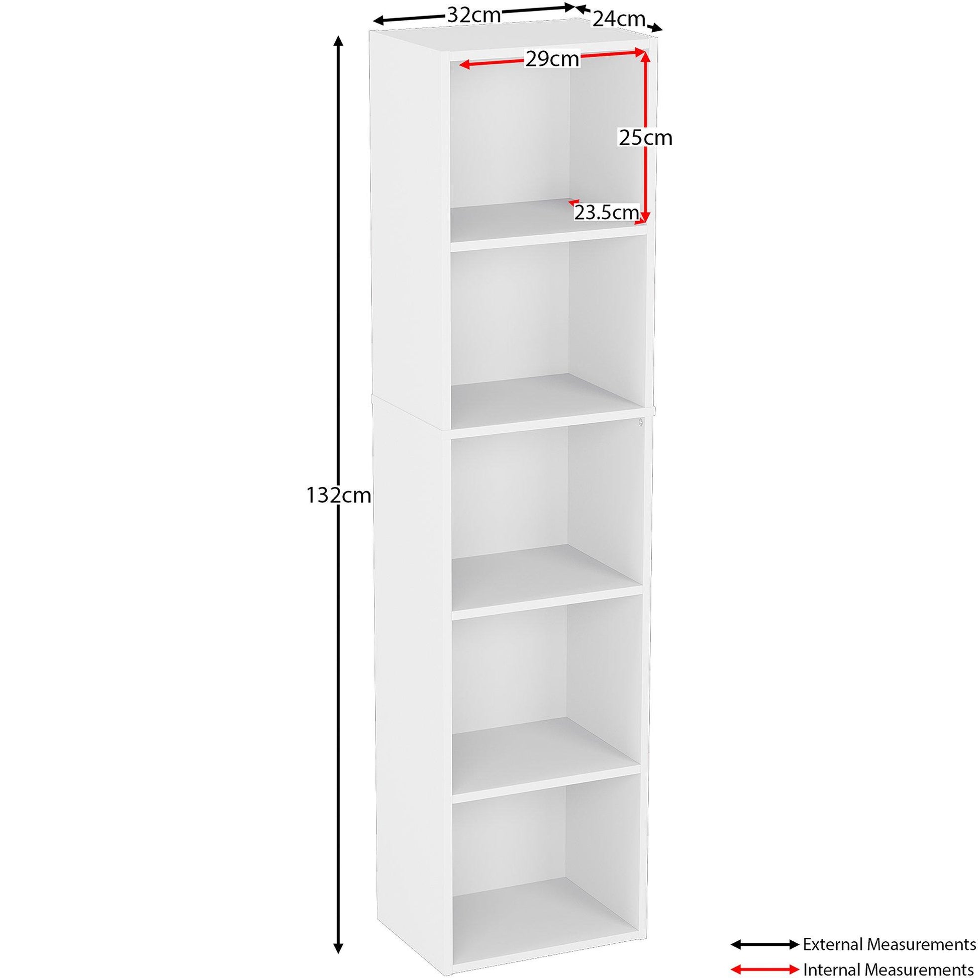 Lassic Vida Designs Oxford 5 Tier Cube Bookcase