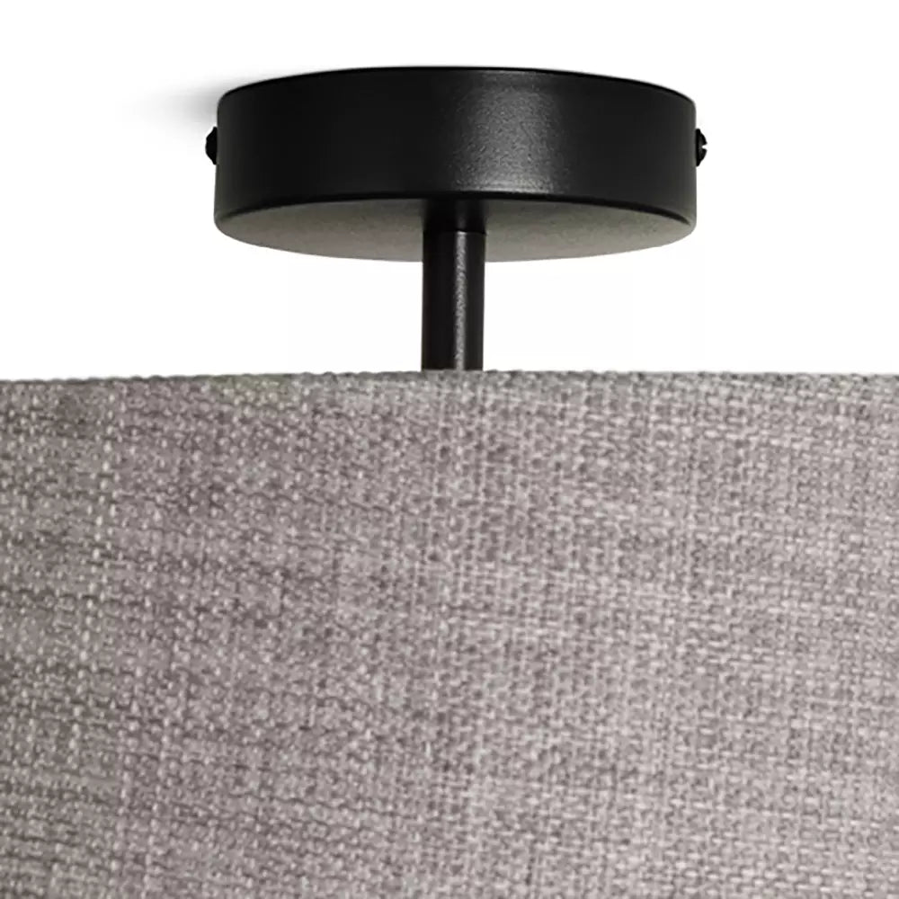 Habitat Metal Flush Ceiling Light - Black & Grey