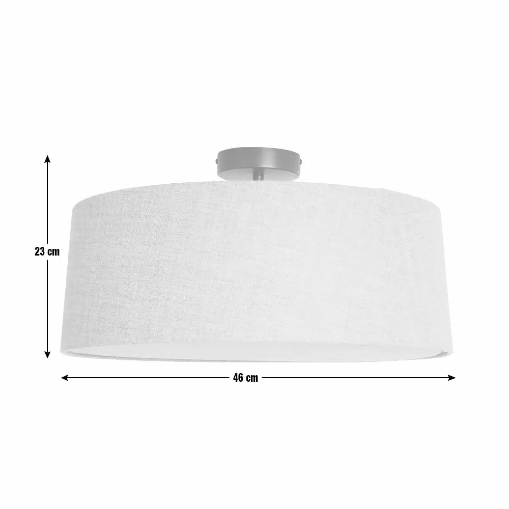 Habitat Metal Flush Ceiling Light - Black & Grey
