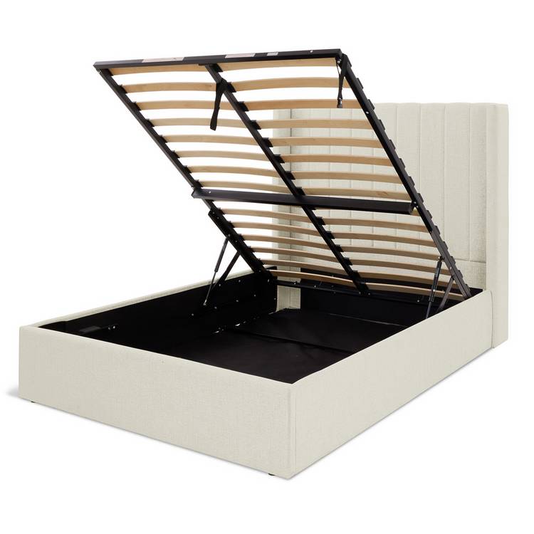 Habitat Kempley Small Double End Lift Ottoman Bed - Cream