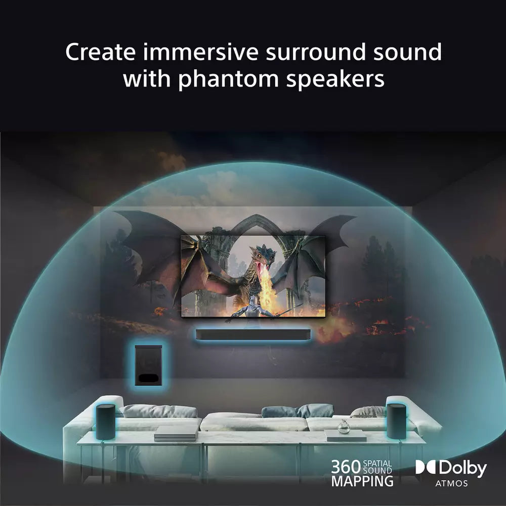 Sony Bravia Theatre SARS8 Rear 8 Wireless Speakers