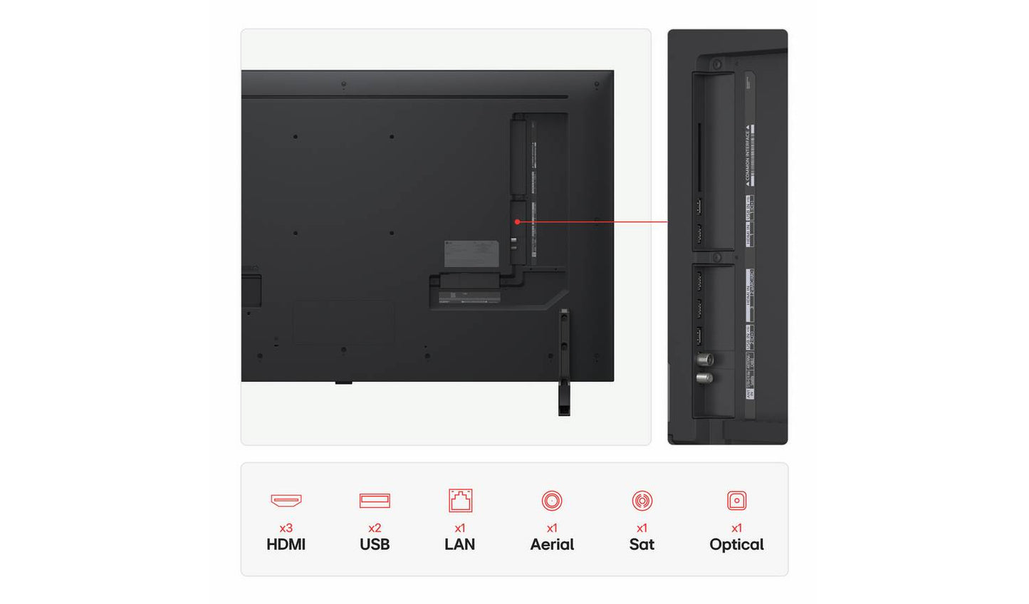 LG 50 Inch 50NANO80A6B Smart 4K UHD HDR NanoCell TV