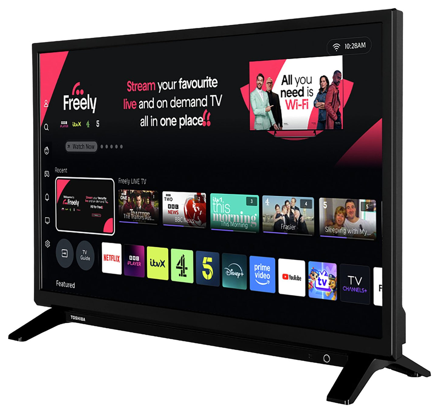 Toshiba 24 Inch 24WV2553DB Smart HD Ready HDR DLED Freely TV