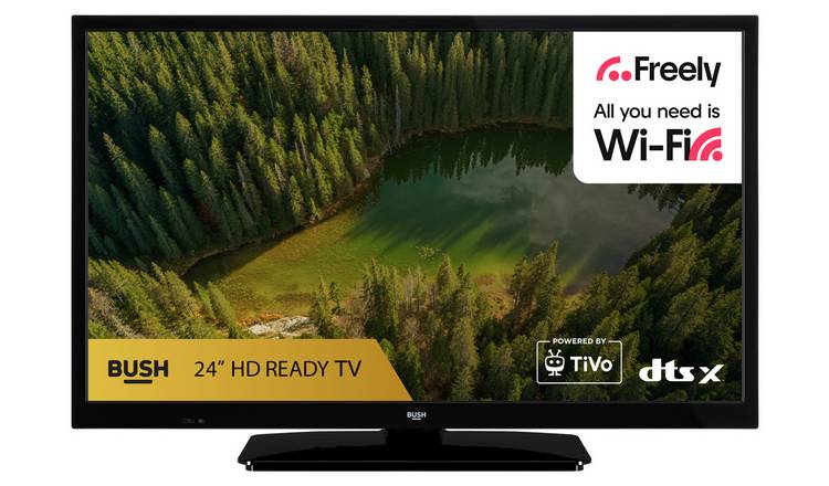 Bush 24 Inch 24HT25CB Smart HD Ready HDR LED Freely TV