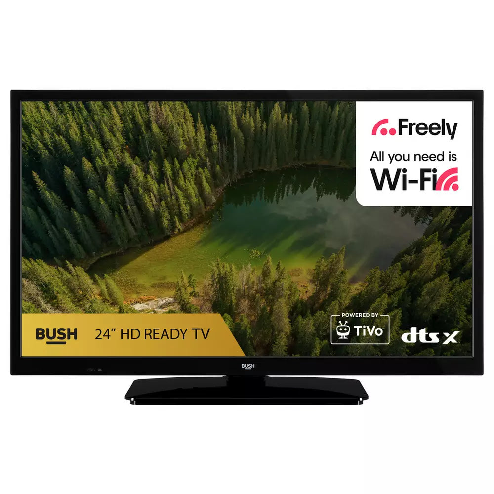 Bush 24 Inch 24HT25CB Smart HD Ready HDR LED Freely TV