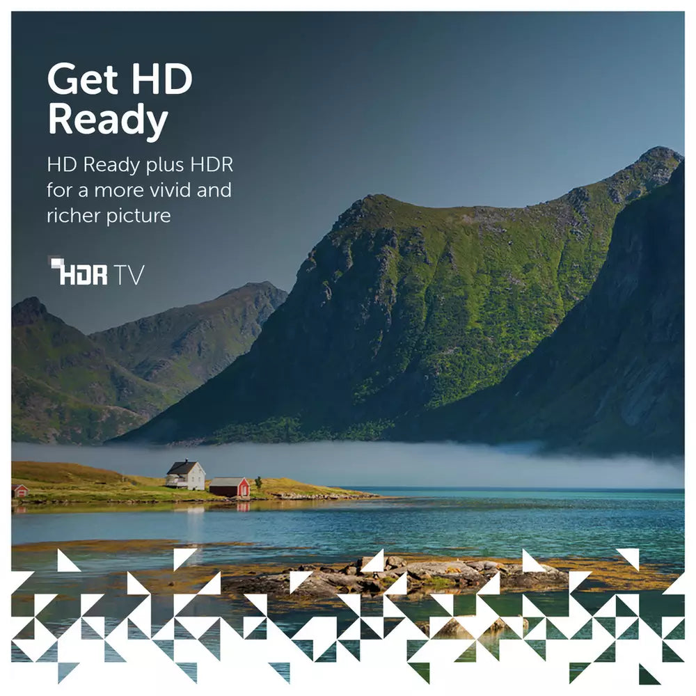 Bush 24 Inch 24HT25CB Smart HD Ready HDR LED Freely TV