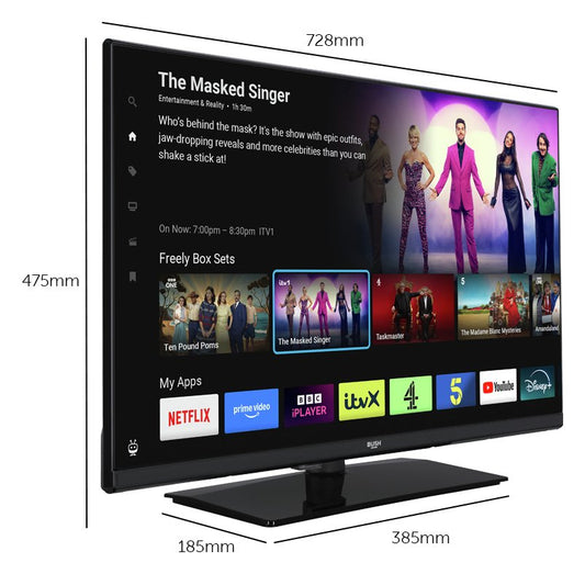 Bush 32Inch 32FT25CB Smart FHD HDR LED Freely TV