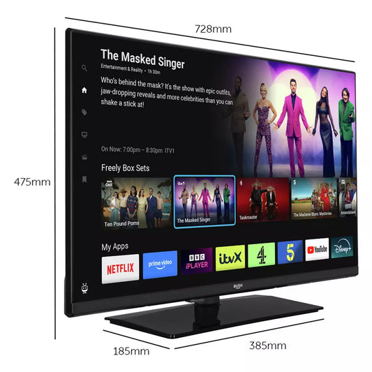 Bush 32Inch 32FT25CB Smart FHD HDR LED Freely TV